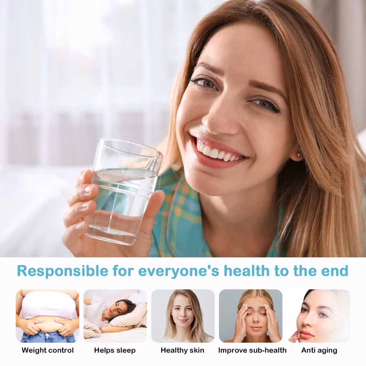 H20 hydrogen water bottle main product view for OEM and private label sourcing