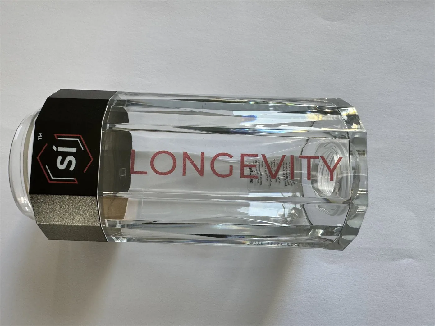 Screen-printed logo example on a hydrogen water bottle