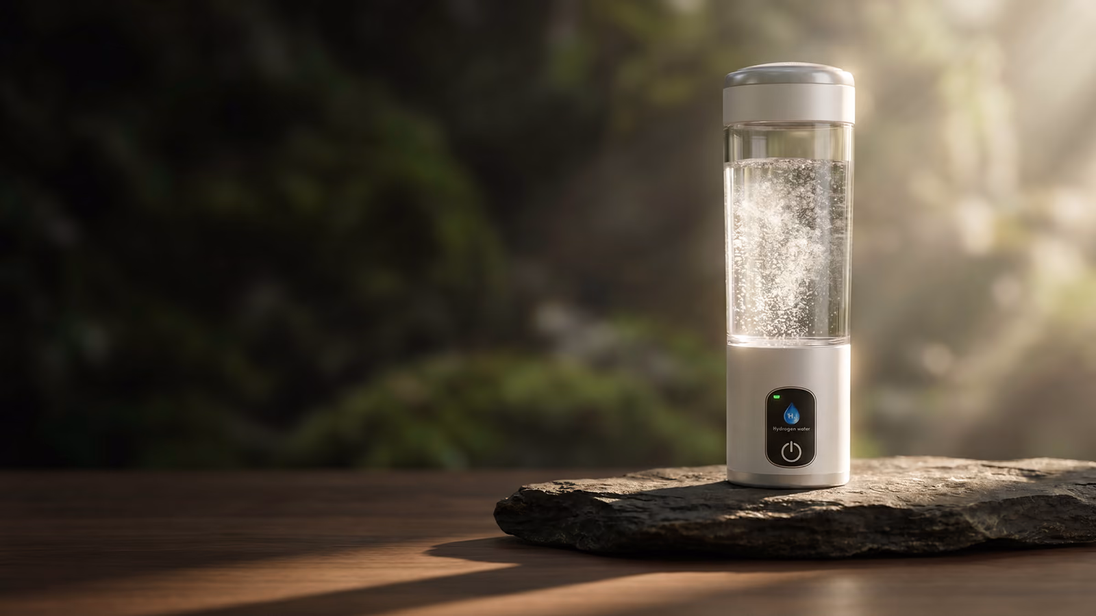 Portable hydrogen water bottle illustrating the 2026 hydrogen market update
